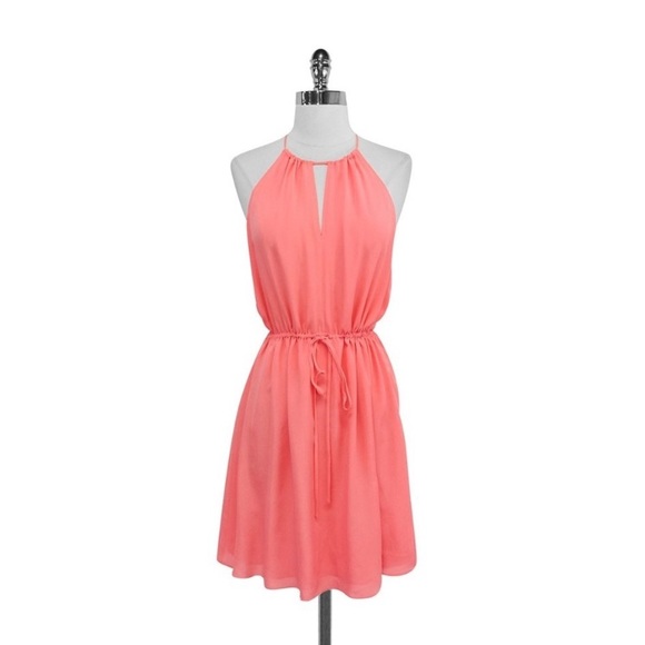 Rebecca Taylor Melon Silk Cami Dress - Picture 1 of 6